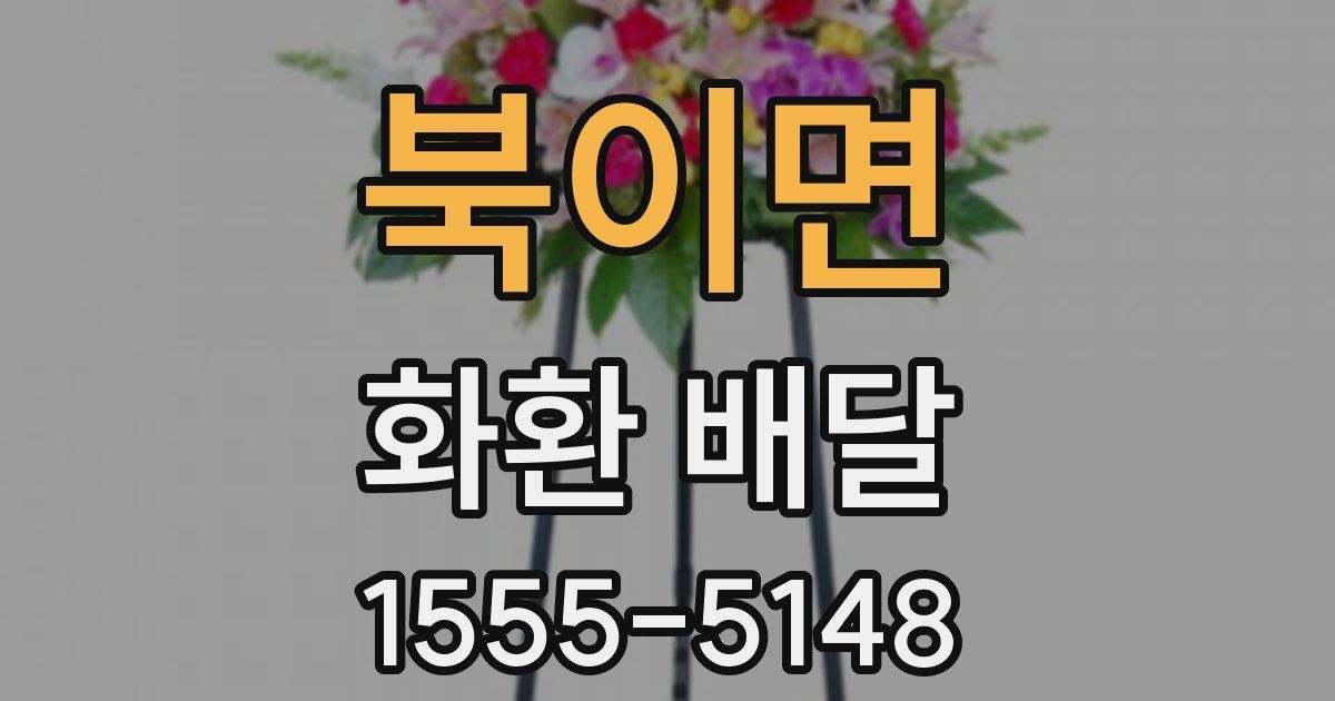 북이면 화환 배달
