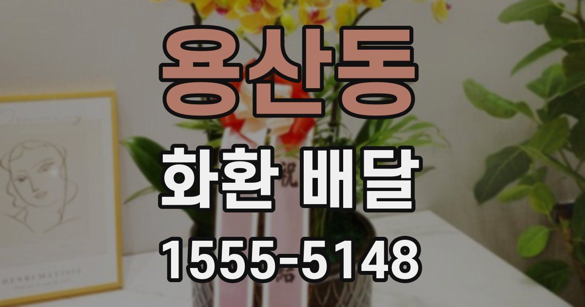 용산동 화환 배달