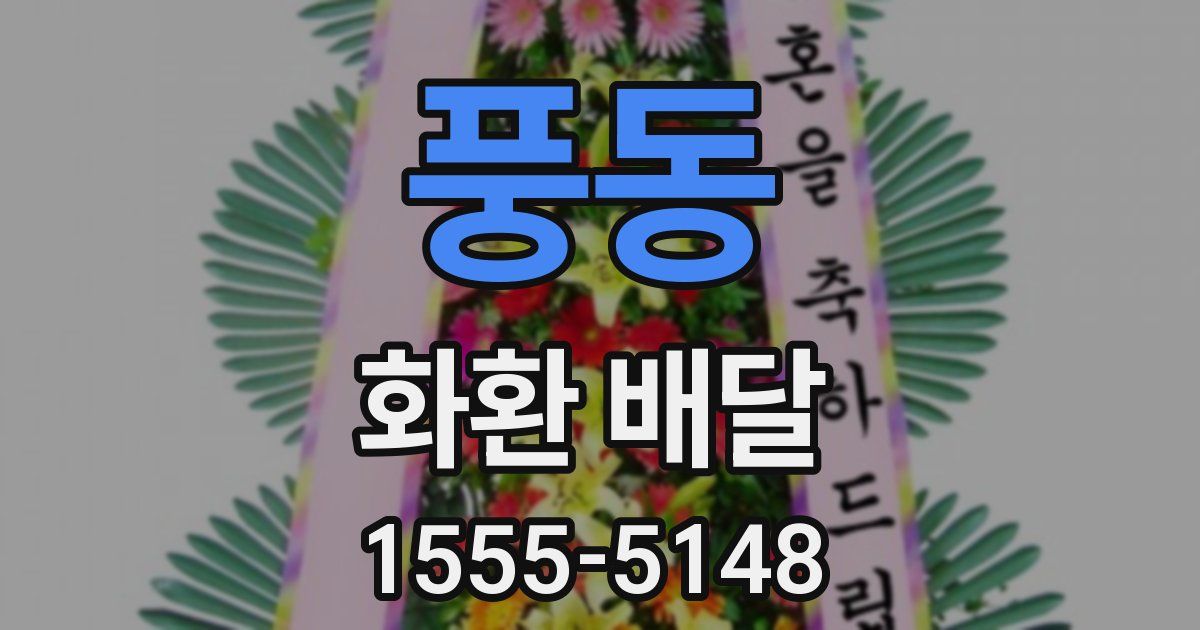 풍동 화환 배달