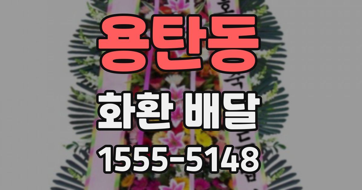 용탄동 화환 배달