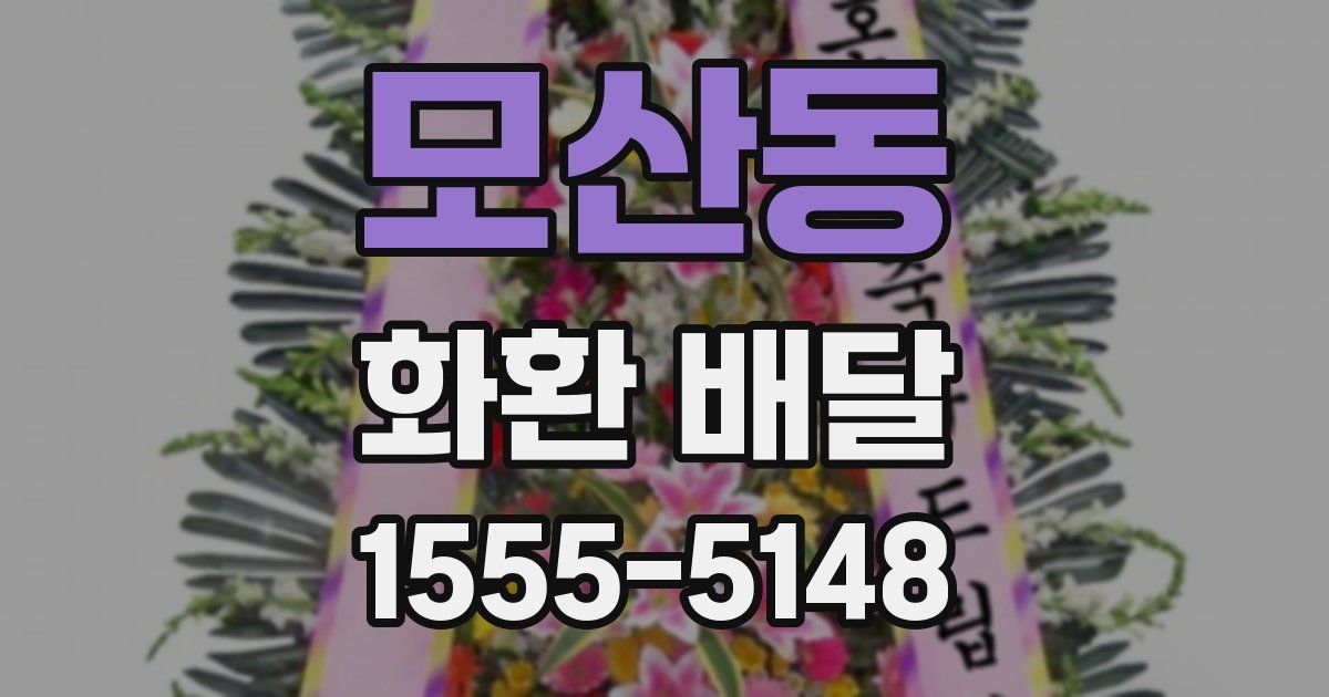 모산동 화환 배달