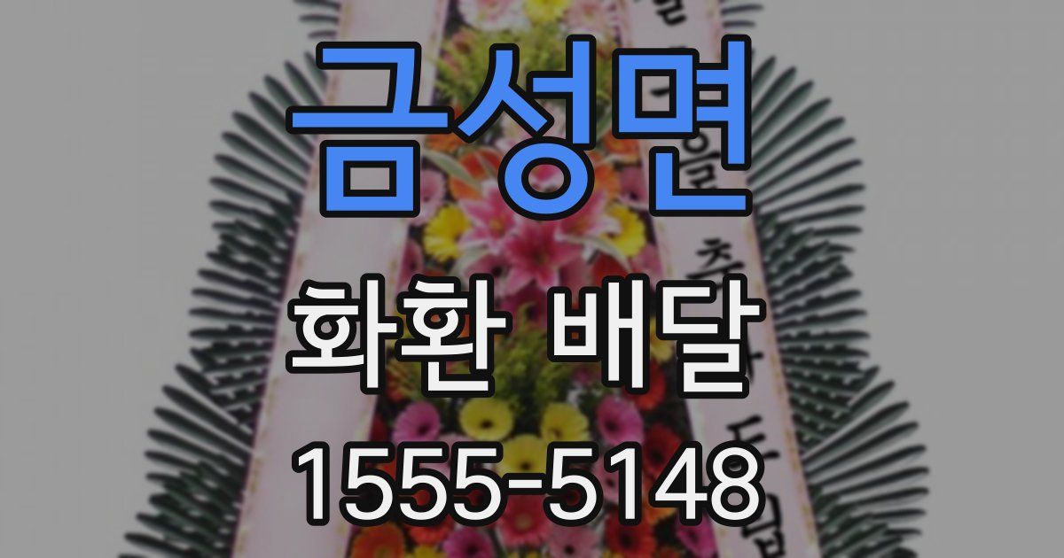 금성면 화환 배달
