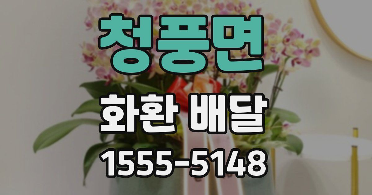 청풍면 화환 배달