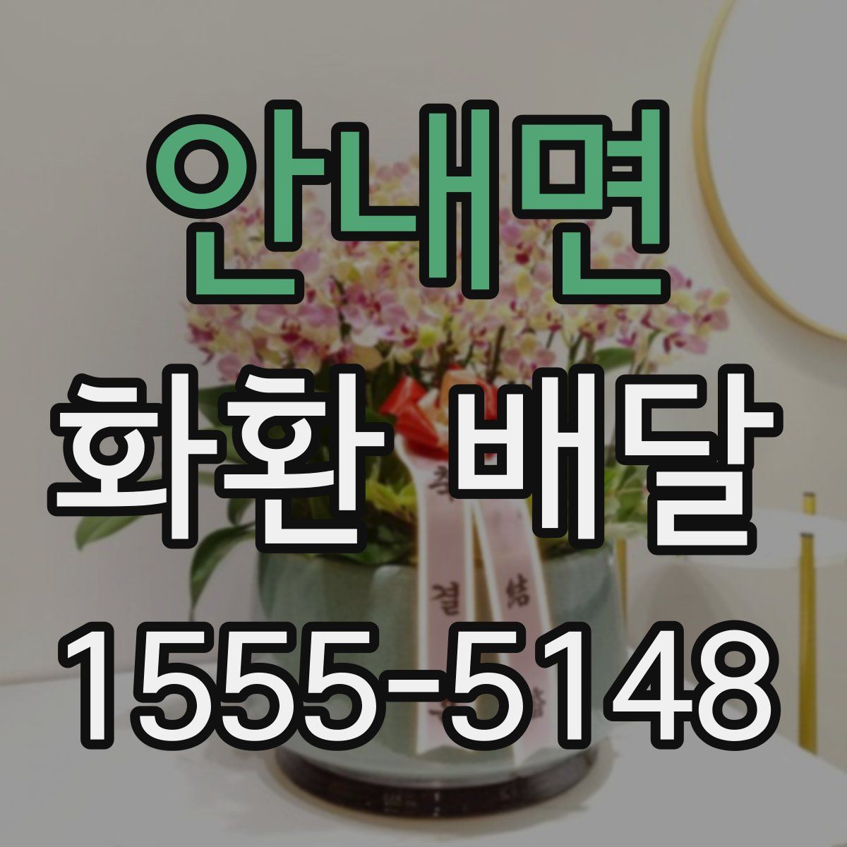 안내면 화환 배달