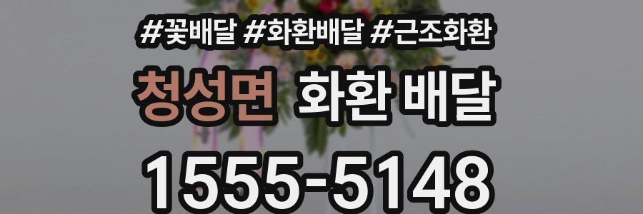청성면 화환 배달