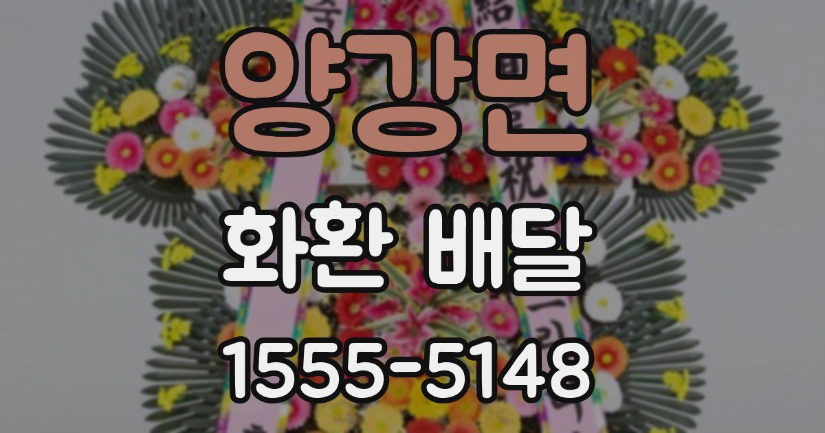 양강면 화환 배달