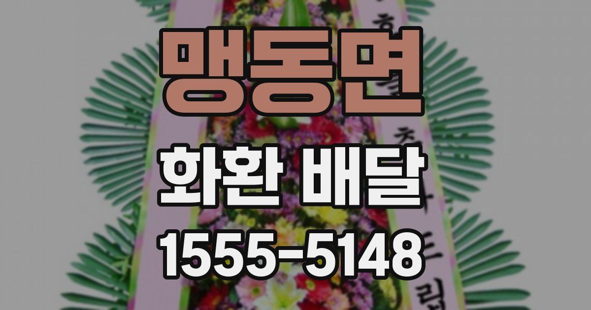맹동면 화환 배달