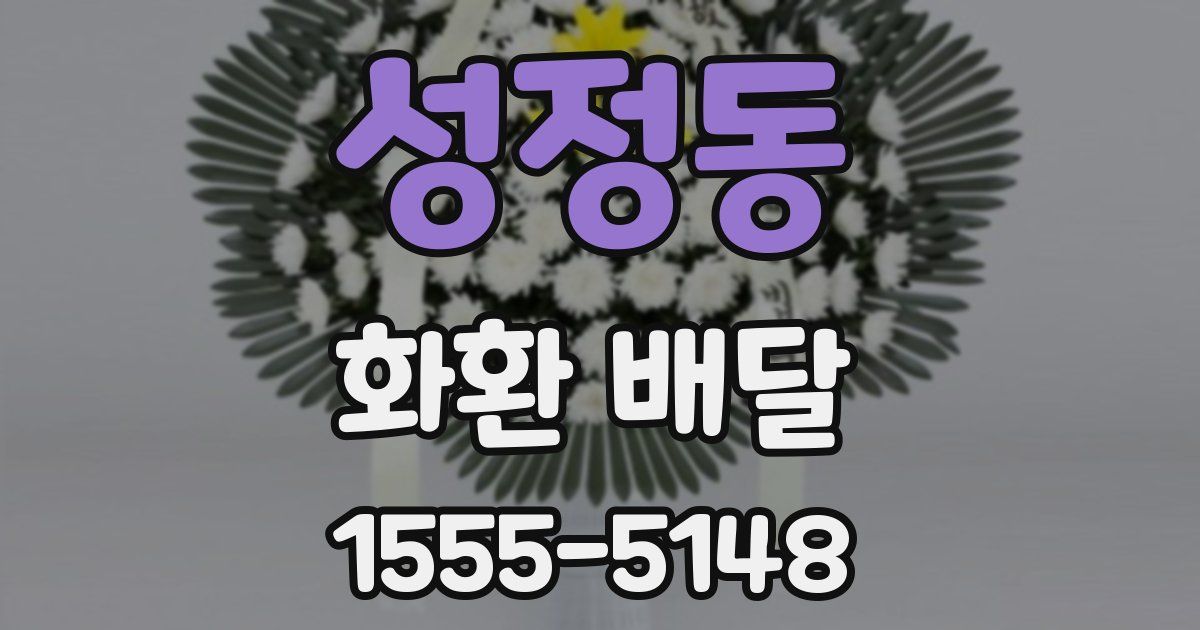 성정동 화환 배달
