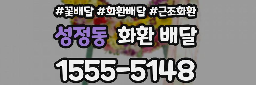 성정동 화환 배달