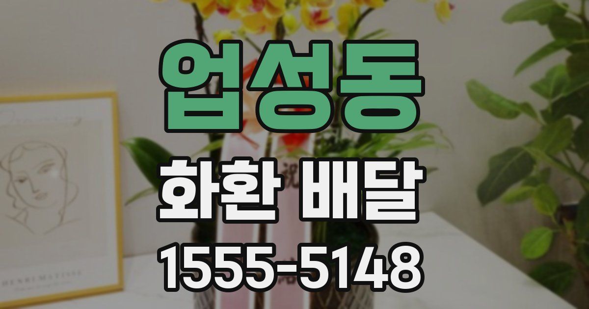 업성동 화환 배달