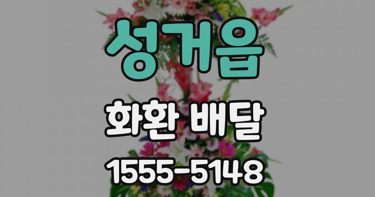 성거읍 화환 배달