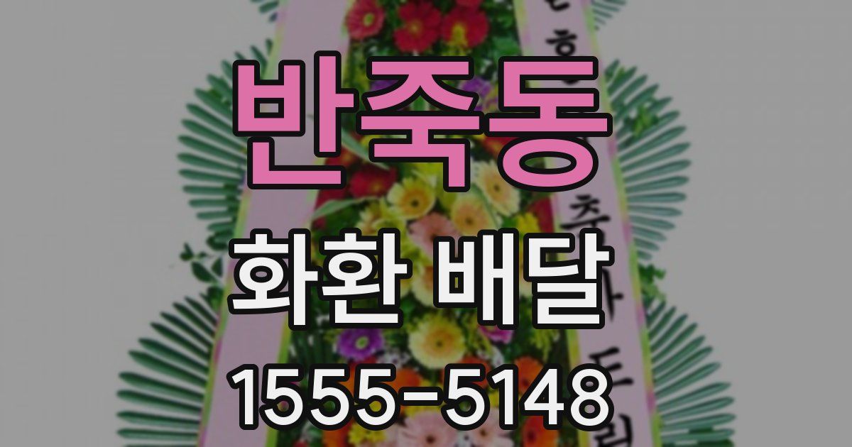 반죽동 화환 배달