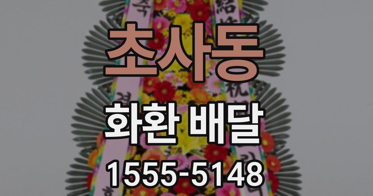 초사동 화환 배달