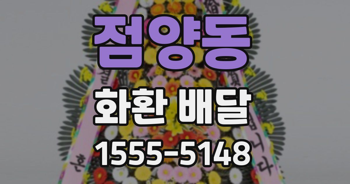 점양동 화환 배달