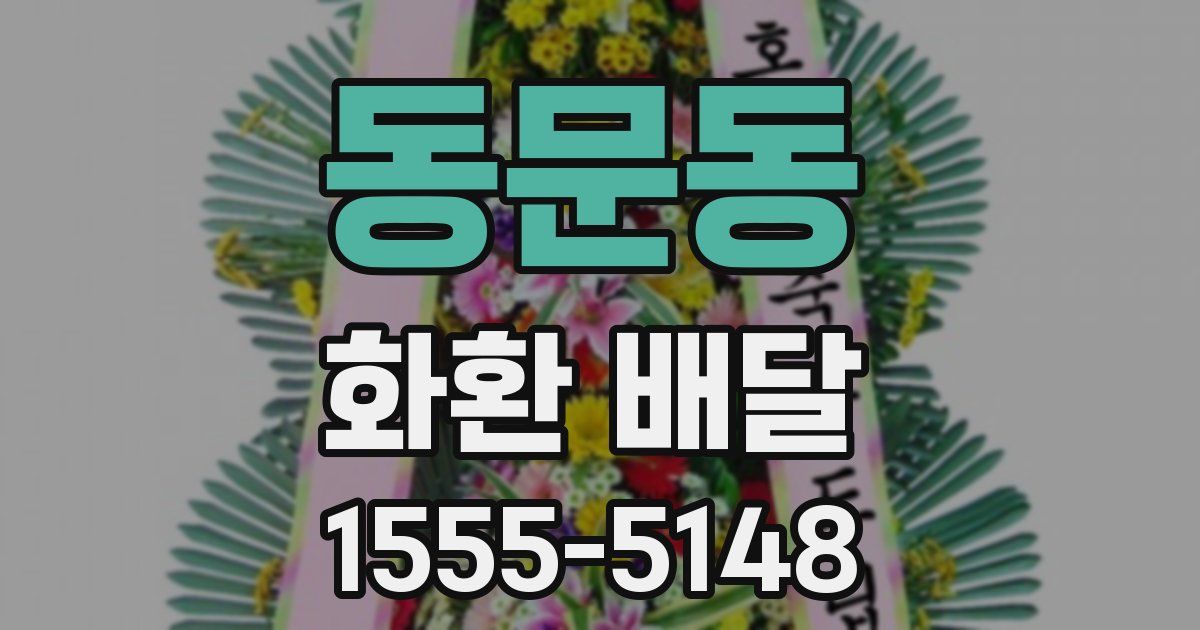 동문동 화환 배달