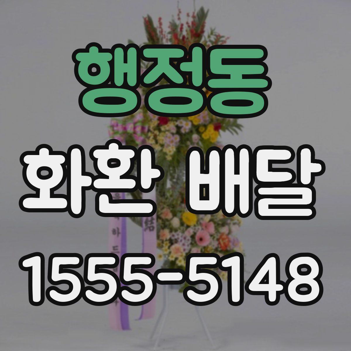 행정동 화환 배달