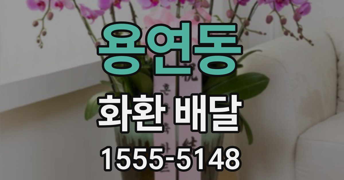 용연동 화환 배달