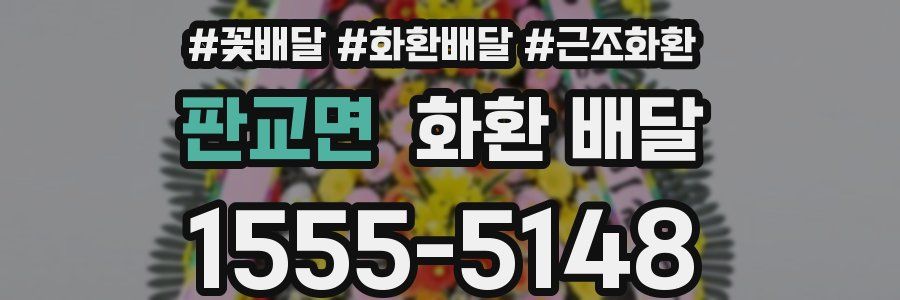 판교면 화환 배달