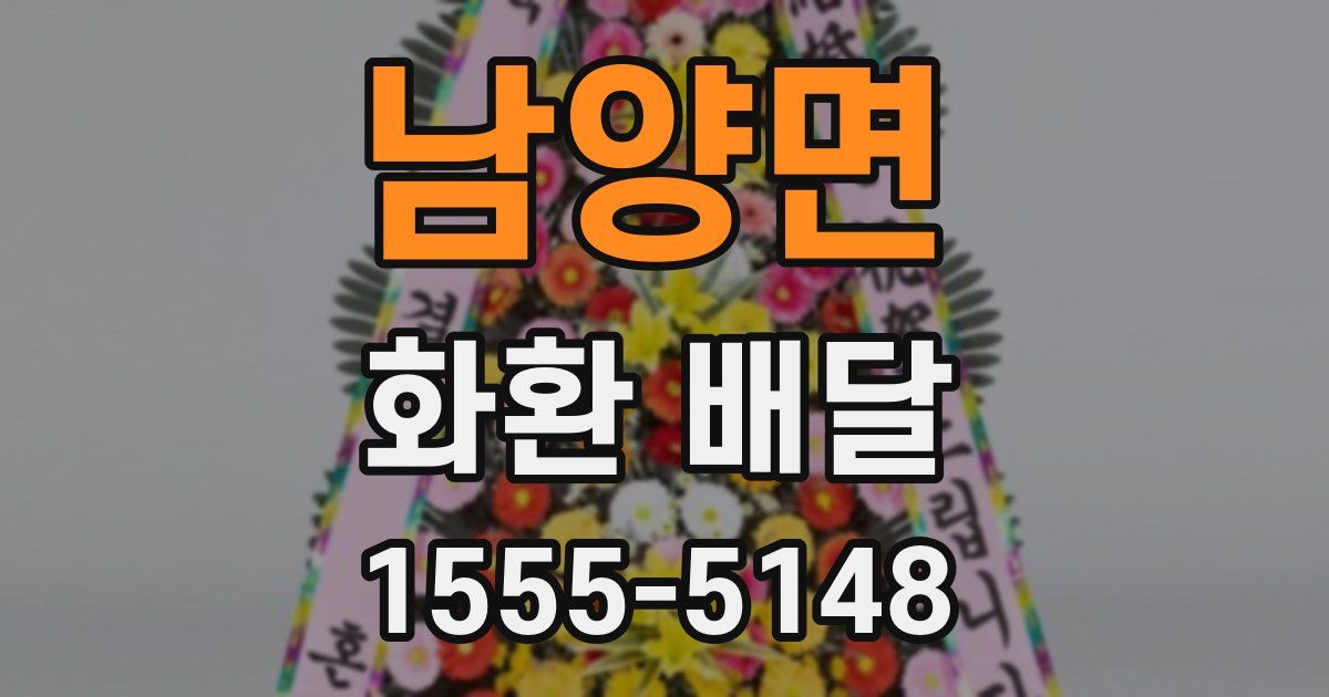 남양면 화환 배달