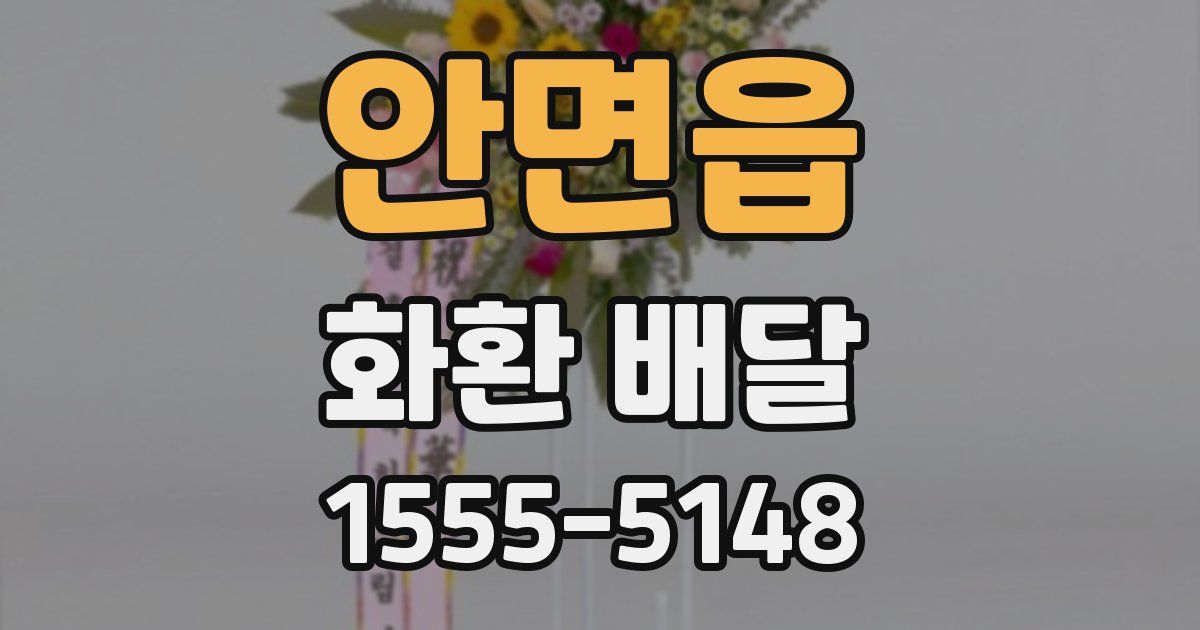 안면읍 화환 배달