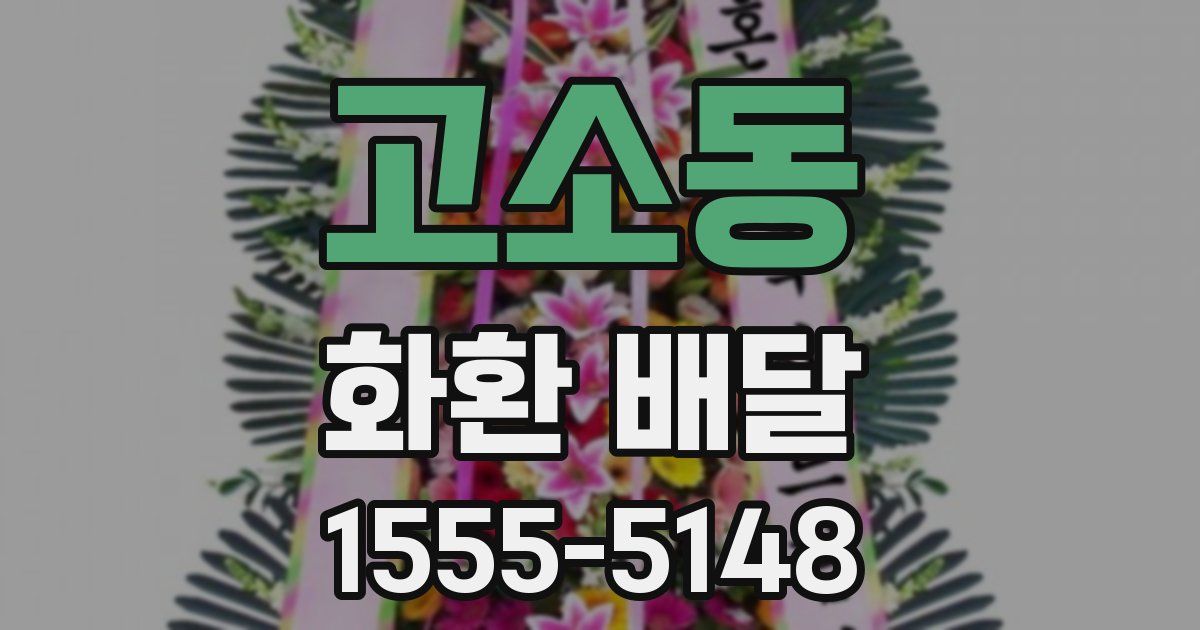 고소동 화환 배달