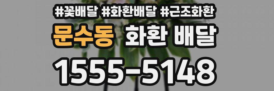 문수동 화환 배달