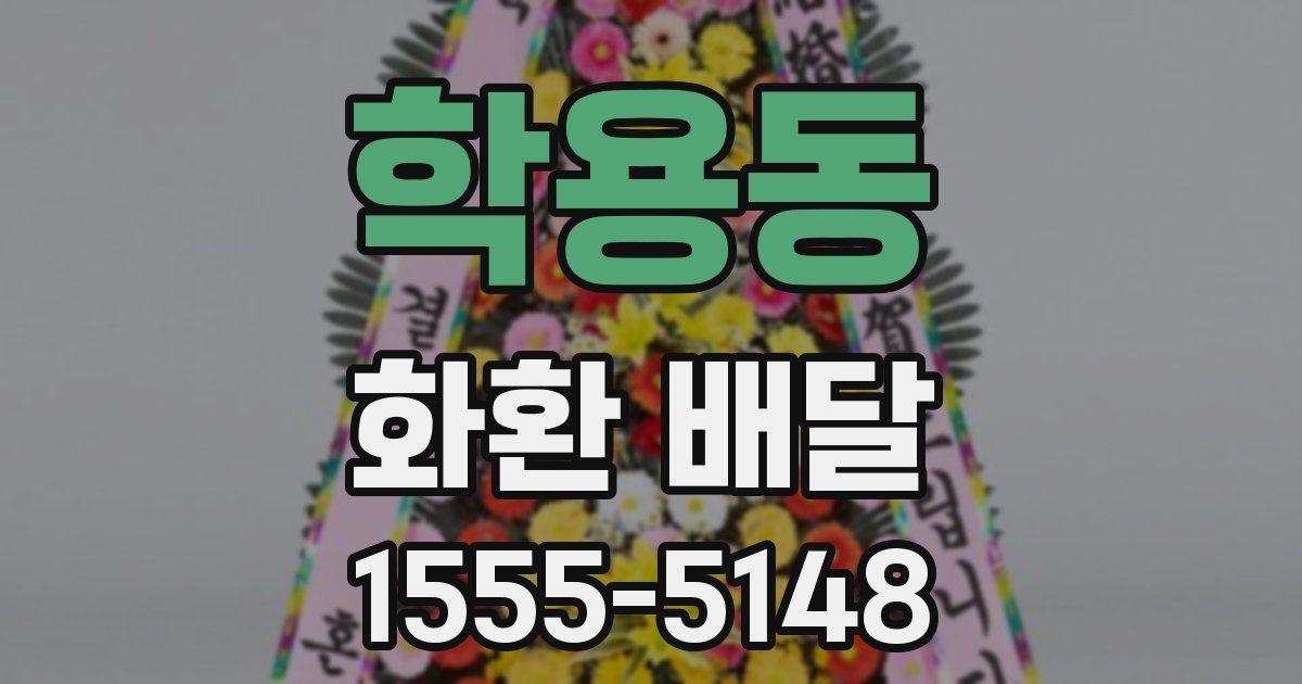 학용동 화환 배달