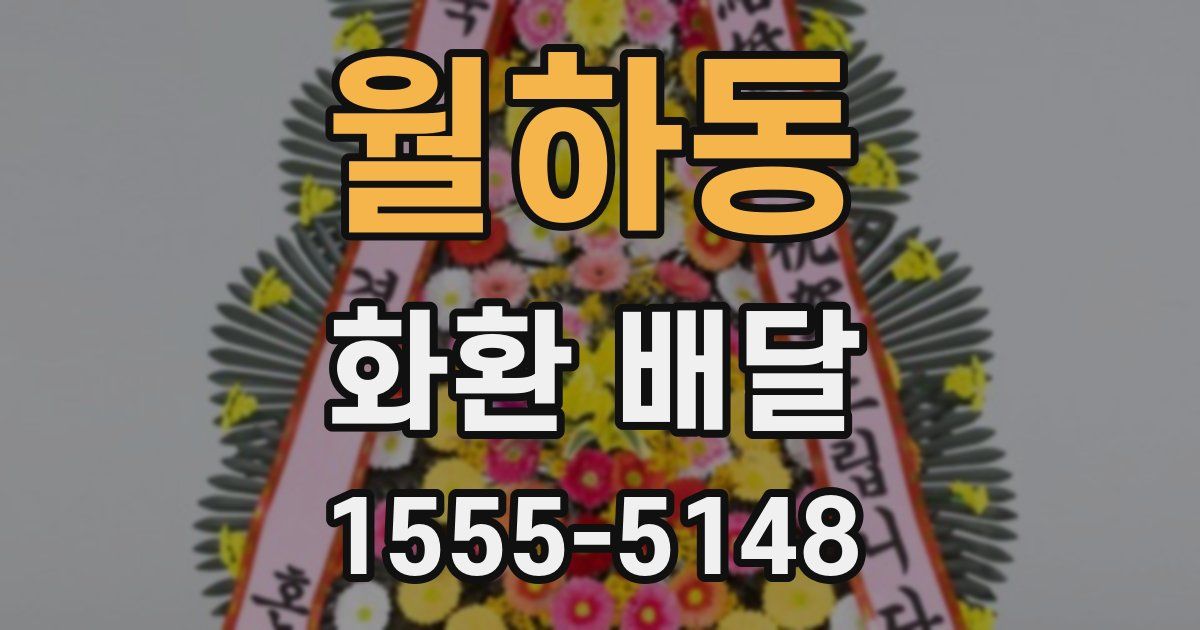 월하동 화환 배달