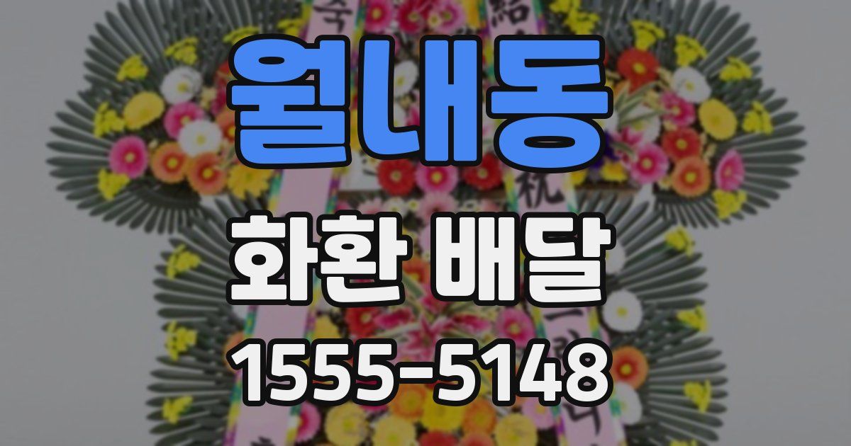 월내동 화환 배달