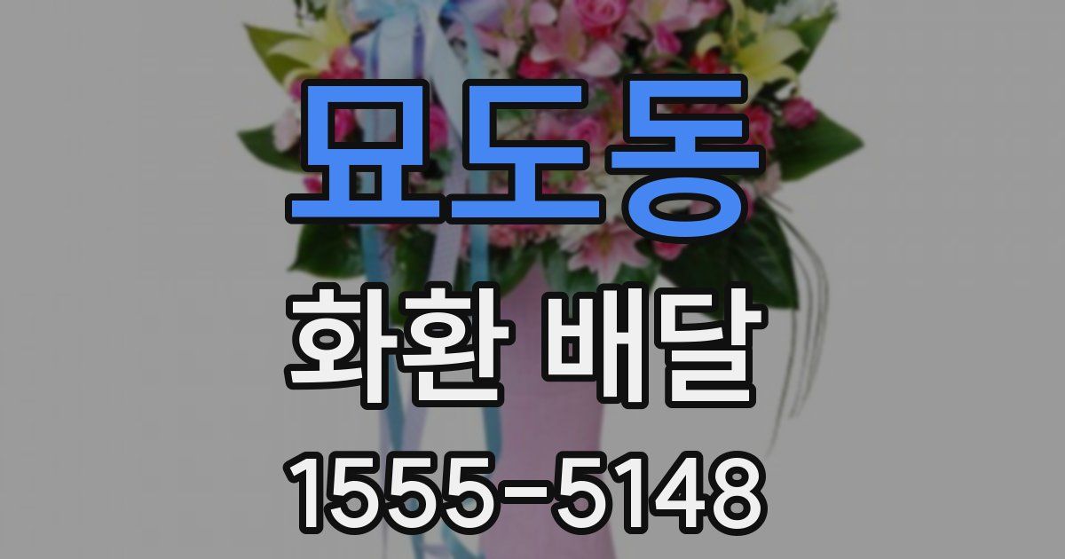 묘도동 화환 배달