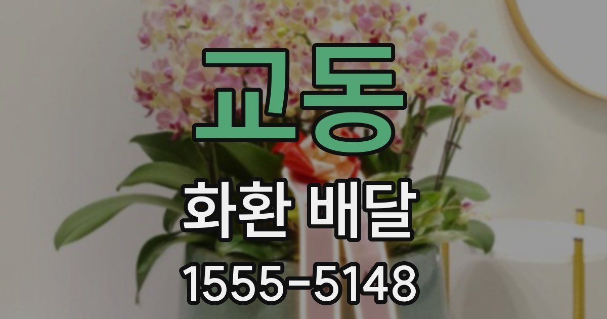 교동 화환 배달