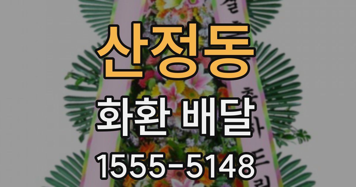 산정동 화환 배달