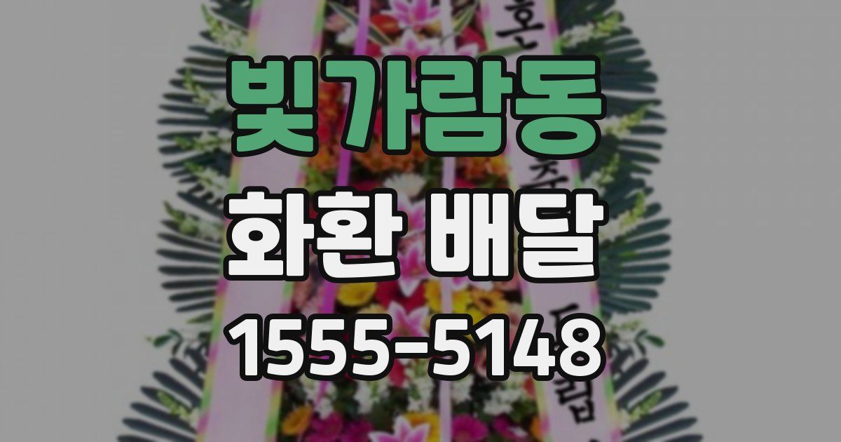 빛가람동 화환 배달
