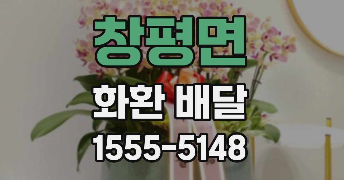 창평면 화환 배달