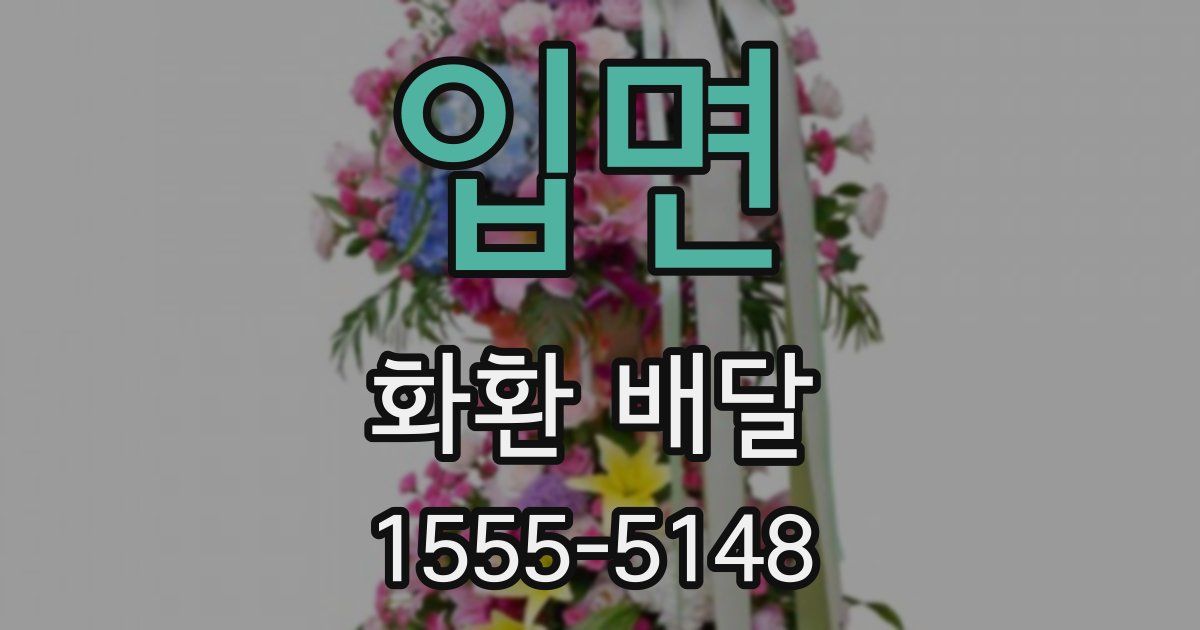 입면 화환 배달