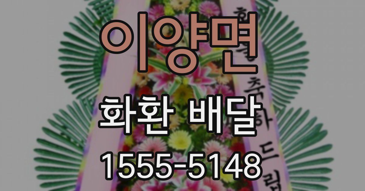 이양면 화환 배달