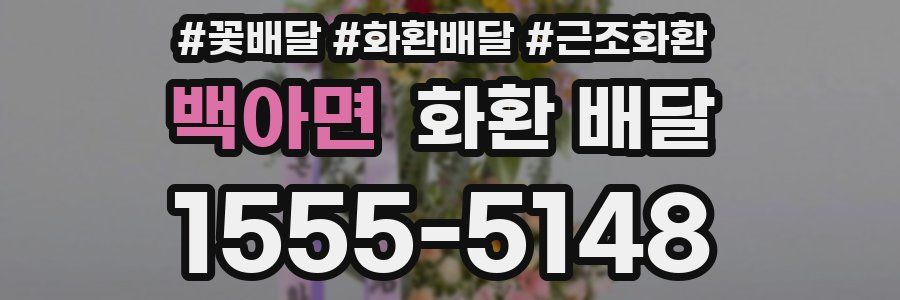 백아면 화환 배달