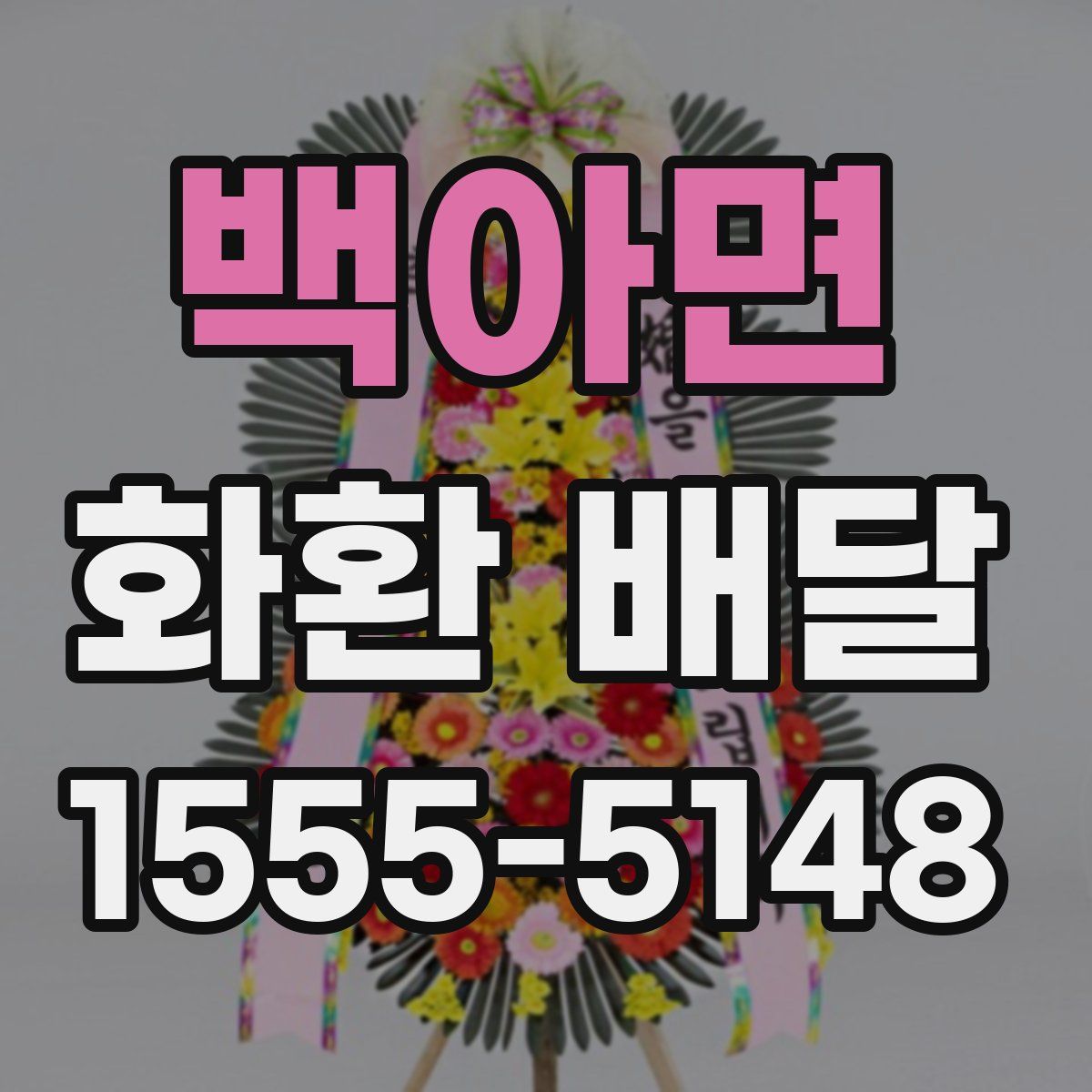 백아면 화환 배달