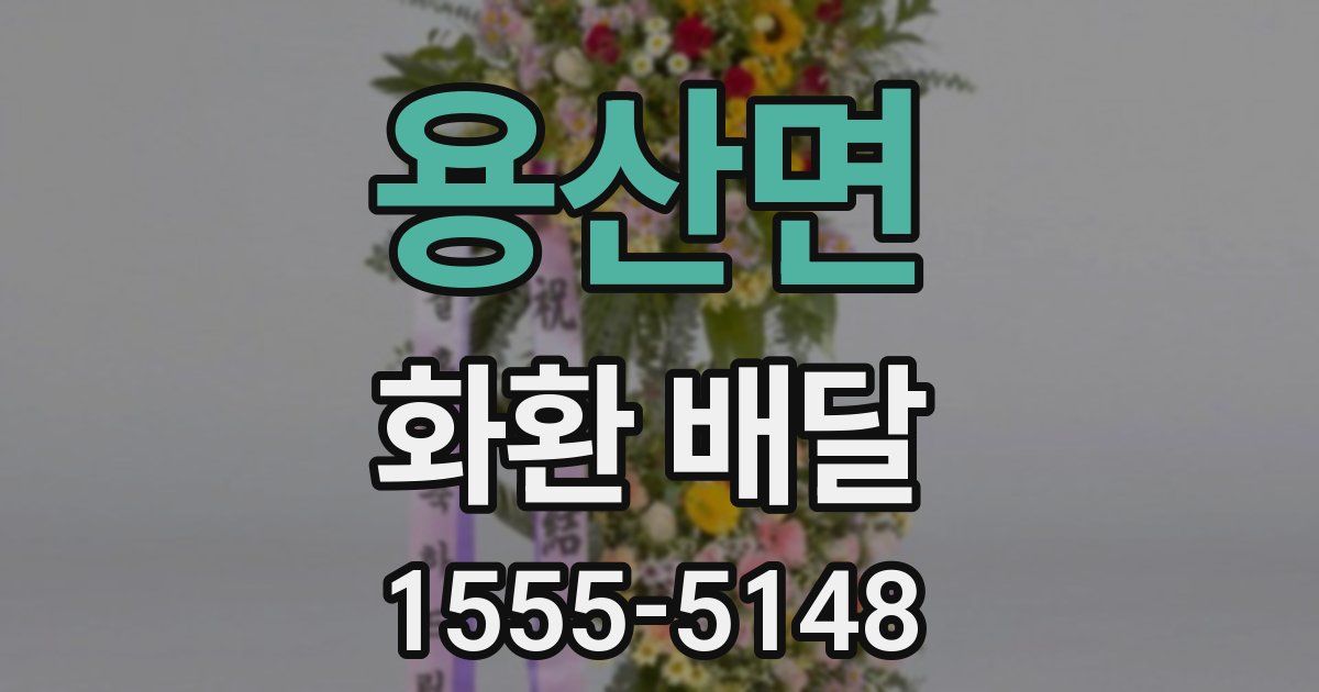 용산면 화환 배달