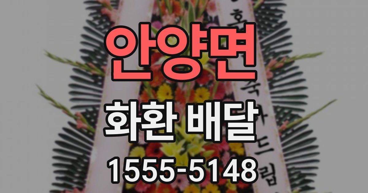 안양면 화환 배달