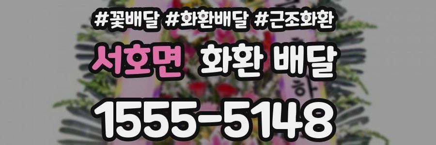 서호면 화환 배달