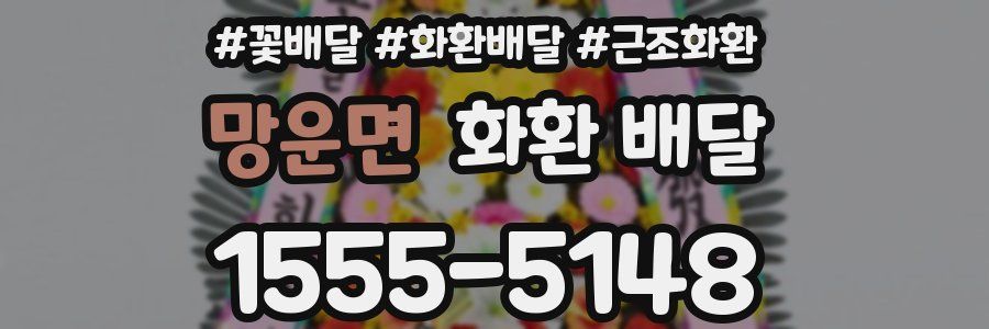 망운면 화환 배달