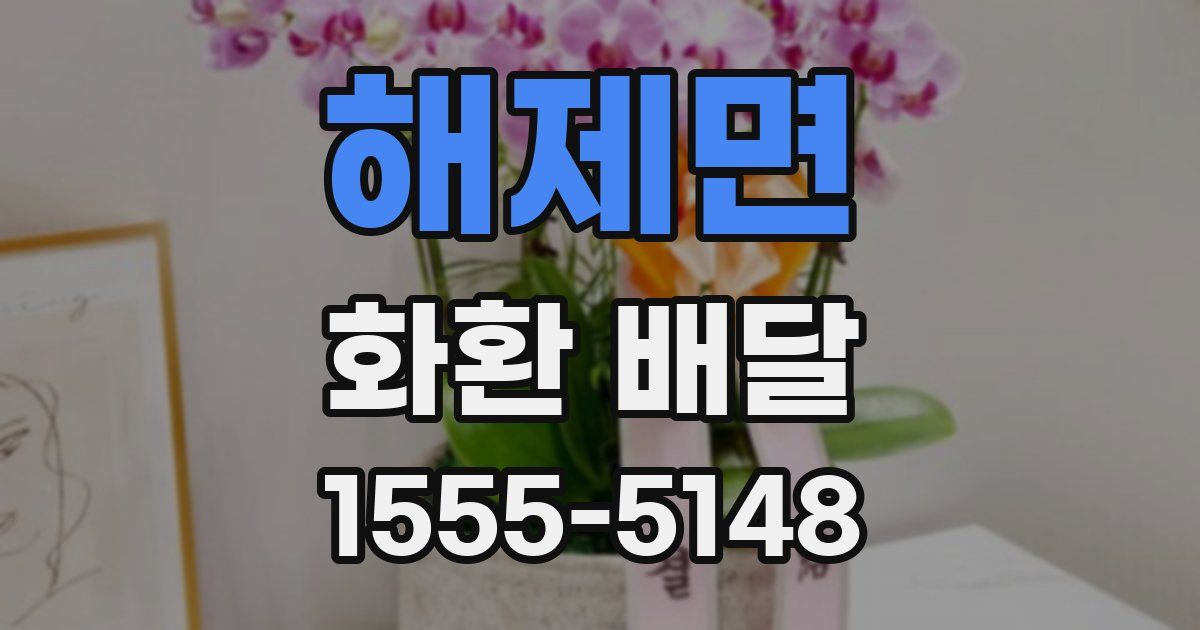 해제면 화환 배달