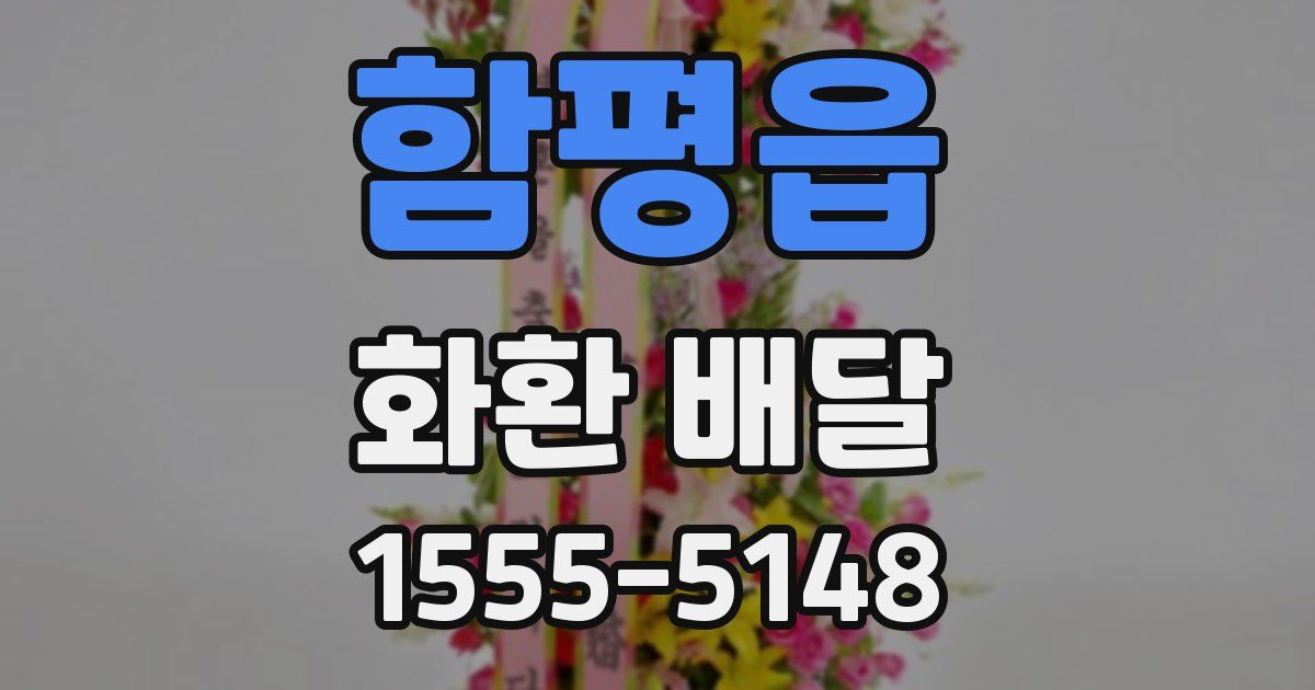 함평읍 화환 배달