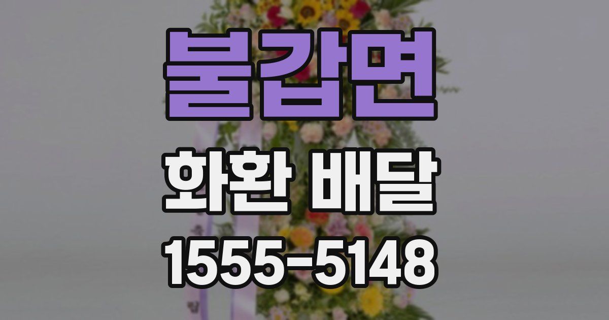 불갑면 화환 배달