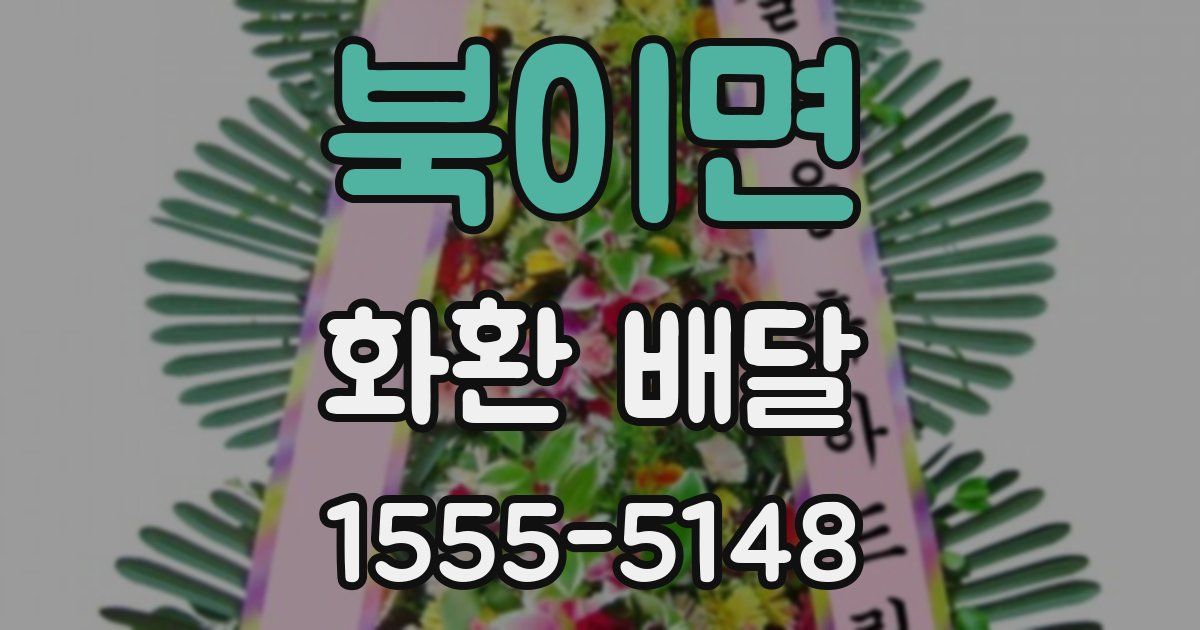 북이면 화환 배달