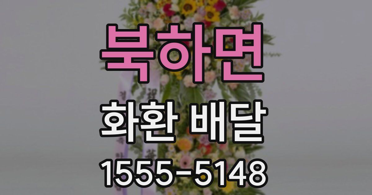북하면 화환 배달