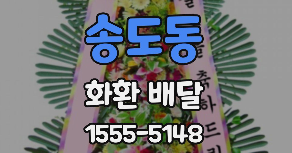 송도동 화환 배달