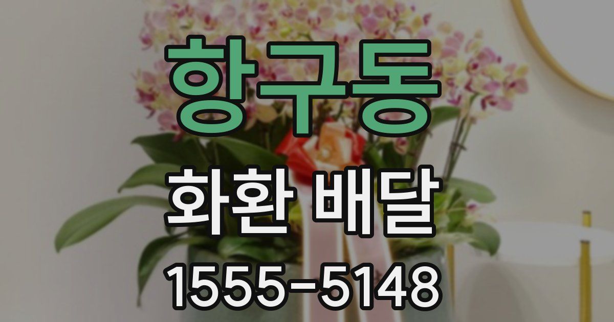 항구동 화환 배달