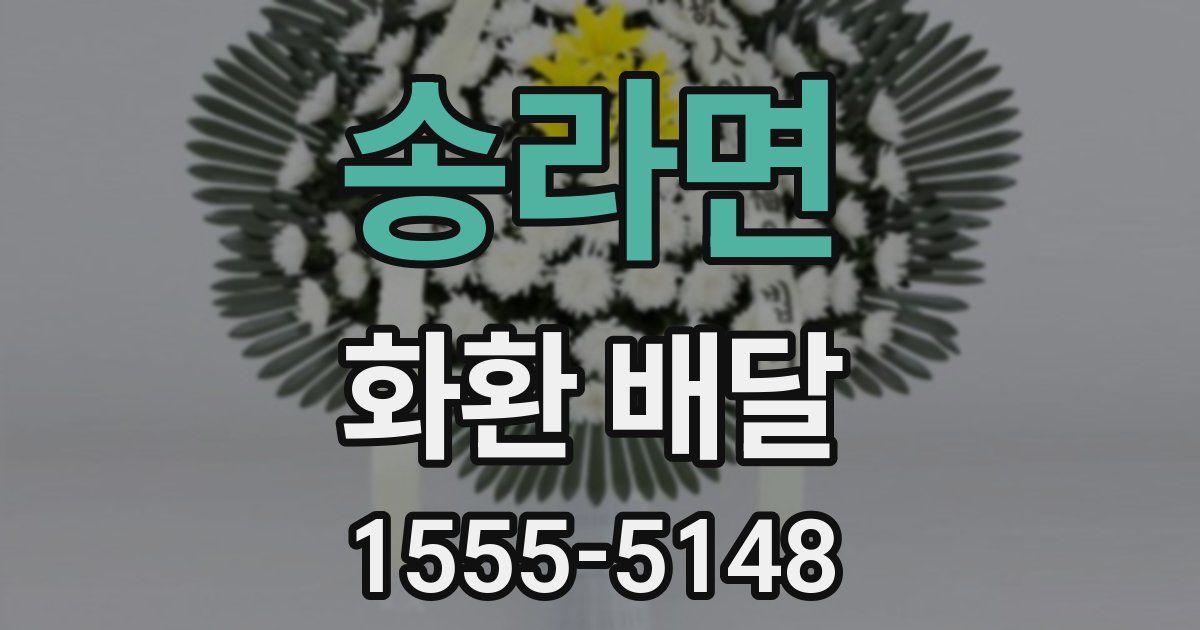 송라면 화환 배달